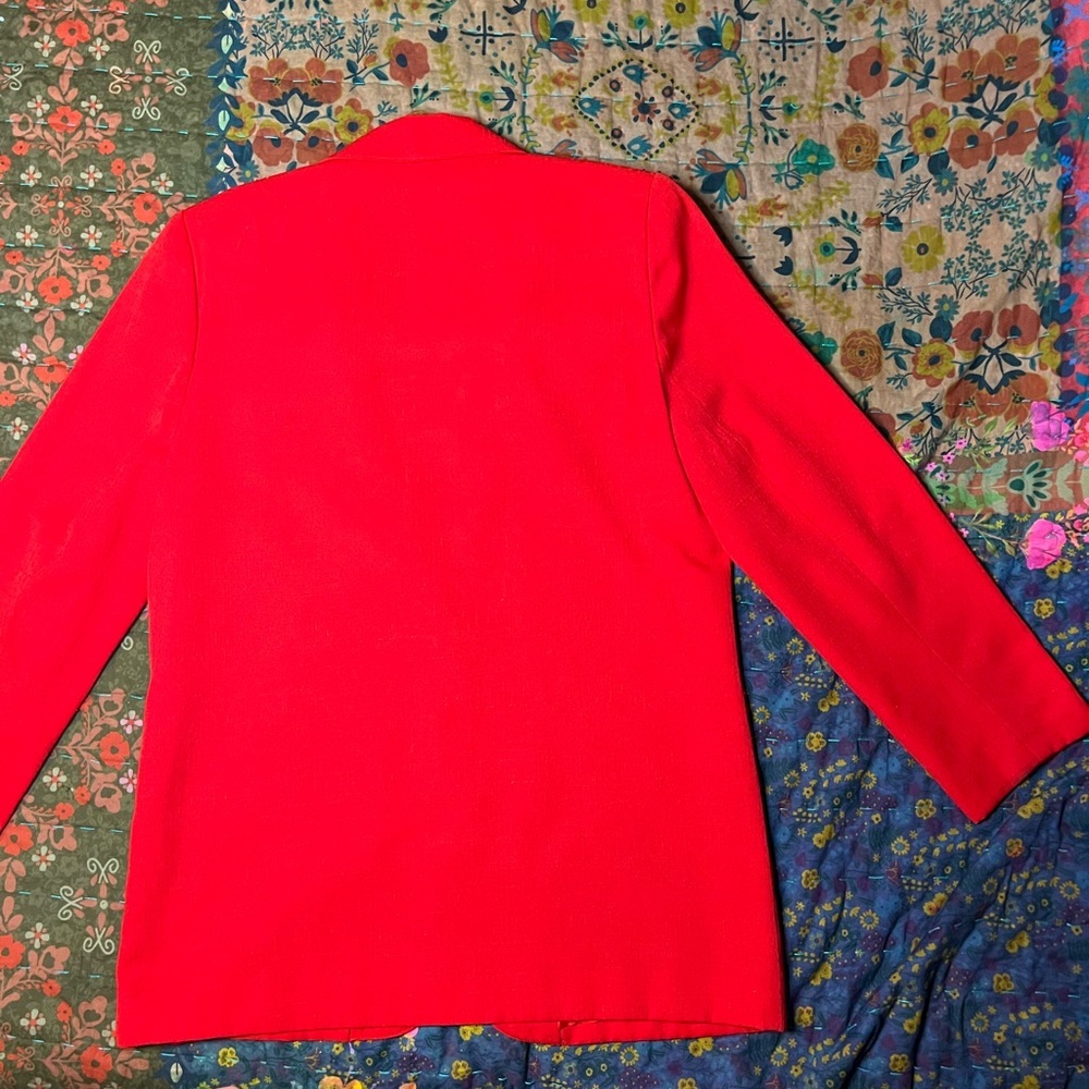Vintage Prophecy by sag harbor Red Blazer with buttons - Picture 5 of 5